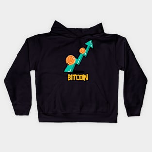 Bitcoin Up Arrow Kids Hoodie